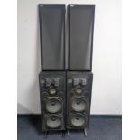A pair of Houston speakers on stands (a/f)