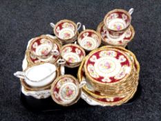 A 42 piece Royal Albert Lady Hamilton bone china tea service