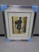 Roger Hebbelinck (Belgian, 1912 - 1988) Water Carrier, signed limited edition print, No.