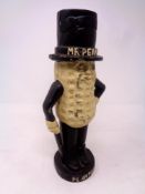 A cast iron novelty money box - Mr Peanut