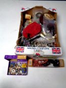 A box of assorted costume jewellery