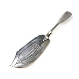 A good quality Victorian silver fish slice,