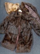 A box of lady's fur coat,