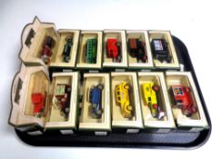 Twelve boxed Days Gone By die cast vehicles