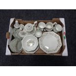 A box of Johnson Brothers Eternal Beau table ware