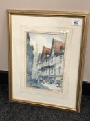 Victor Noble Rainbird (1889 - 1936) : In Old Amiens, watercolour, signed, 26 cm x 17 cm, framed.