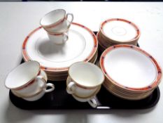 A tray containing 30 pieces of Royal Worcester tea and dinner china