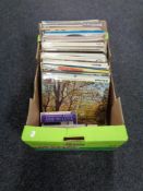 A box of vinyl LP records - world music,