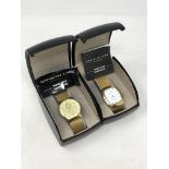 Two gent's Christin Lars quartz wristwatches, boxed.