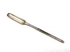 A fine George I silver marrow scoop, probably James Wilks,