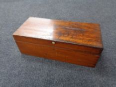 A mahogany box retailed by Baird & Tatlock of London