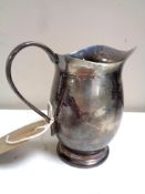 A Mappin and Webb Sheffield silver cream jug,