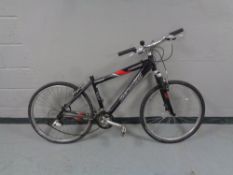 A Specialised Hardrock front suspension mountain bike (no seat)