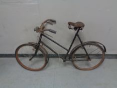 A vintage child's bicycle with sprung Wright seat