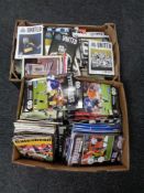 Two boxes of 20th & 21st century football programmes - NUFC, Gateshead,