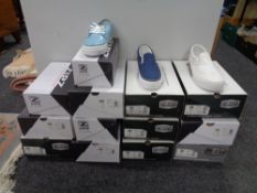 Thirteen pairs of Zipz interchangeable shoes (boxed)