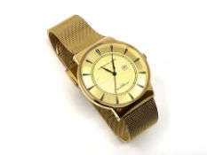 A Gentleman's Christin Lars wrist watch CONDITION REPORT: Gold-tone stainless steel