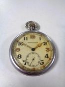 A World War II Jaeger LeCoultre military pocket watch