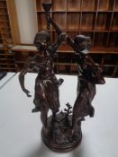 An early 20th century bronze figure,