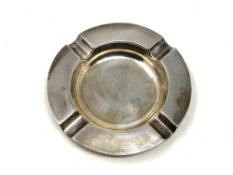 A silver ashtray,