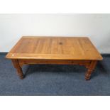 A pine coffee table