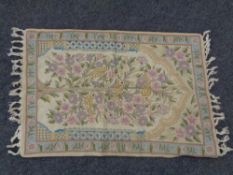 A Kashmiri chain stitch rug,