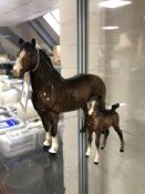 Two Beswick horses,