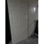 Four Premdor moulded interior doors