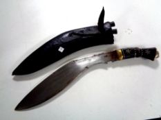 A kukri knife,