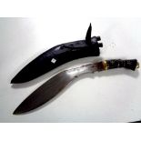 A kukri knife,