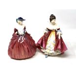 Two Royal Doulton figurines Southern Belle HN2229 and Genevieve HN1962 (2)