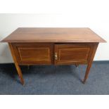 An Edwardian inlaid mahogany wash stand