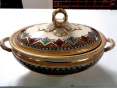 A Victorian tureen with lid