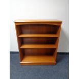 A set of Stag teak open bookshelves