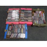 Four boxes of CDs,