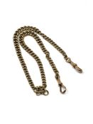 A 9ct gold Albert chain, length 37cm. CONDITION REPORT: 27.