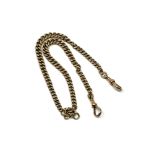 A 9ct gold Albert chain, length 37cm. CONDITION REPORT: 27.