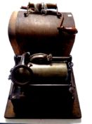 An Edison Gem phonograph in case with winding handle