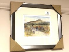 After Tom MacDonald : Roseberry Topping, reproduction in colours, signed in pencil, 13 cm by 18 cm,
