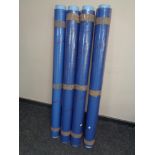 Four rolls of plastic sheeting