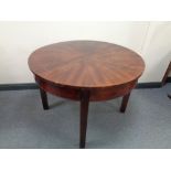 An antique mahogany circular table