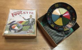 An original 1950's boxed game 'Poolette' fully complete with board, rules / instructions,