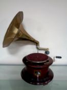 A His Masters Voice gramophone