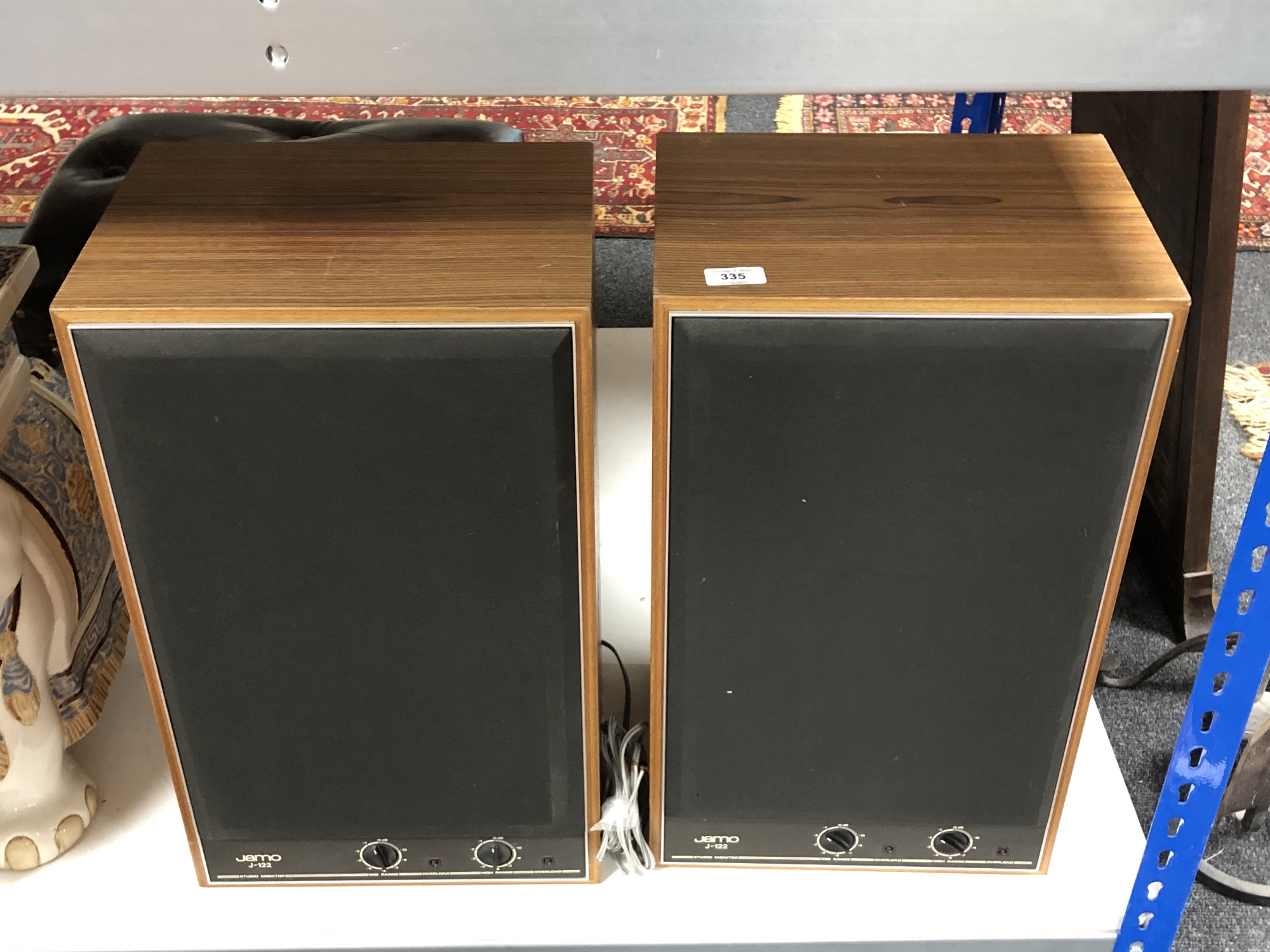 A pair of Jamo J-122 speakers CONDITION REPORT: Require re-wiring