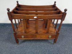 A reproduction mahogany Canterbury