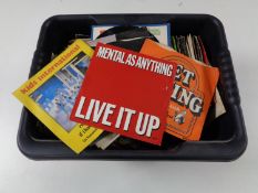 A box containing a large quantity of 45 singles, Motorhead,