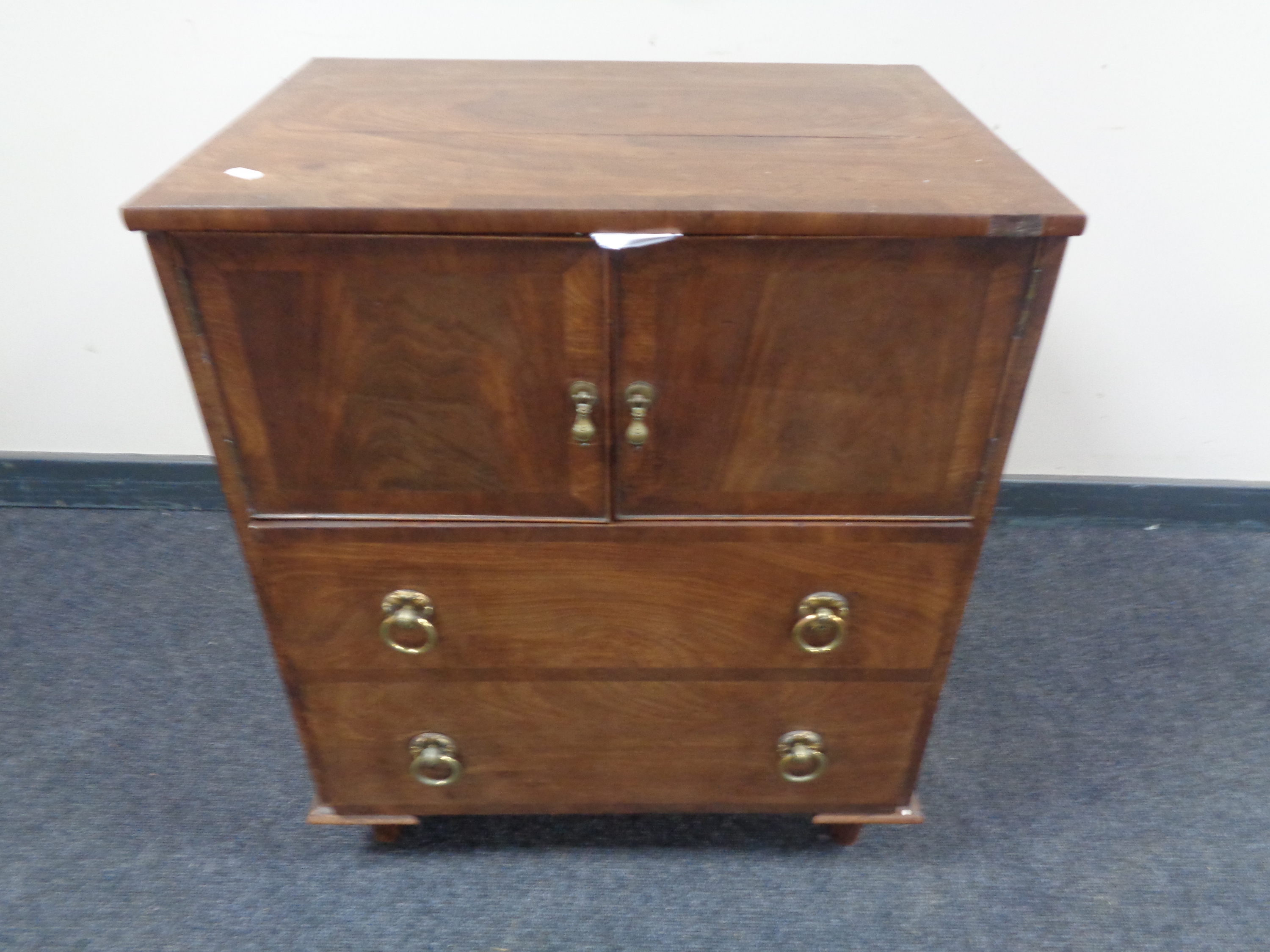 A George III mahogany commode chest