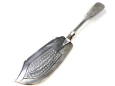 A good quality Victorian silver fish slice,