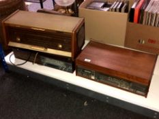 A Bella Musica 1026 Hi-Fi stereo together with a Phillips stereogram and a further rosewood cased