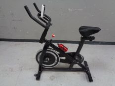 An exercise bike